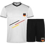 Ensemble roly short et maillot de foot allemagne enfant (taille 16 ans, couleur blanc)