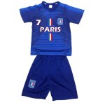 Ensemble short et maillot de foot paris enfant news (taille 6 ans, couleur bleu)