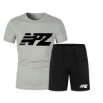 Ensemble short et maillot de foot npz homme gris (taille xl, couleur gris)