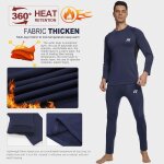 Ensemble de sous - vtements thermiques homme, sport base layer maillot manches longues + pantalon quick ...