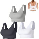Ensemble de soutien - gorge de sport pour femme - sans armatures - rembourr - fitness