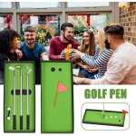 Ensemble de stylos de golf amusants pour hommes, stylo de golf amusant, ensemble de mini - golf de bureau, ...