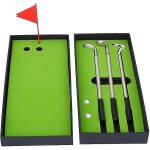 Ensemble de stylos de golf, mini - stylos de bureau, coffret cadeau avec drapeau, papeterie dcorative ...