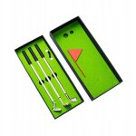 Ensemble de stylos de golf, mini clubs de golf, stylo a bille avec balles, drapeau de la fête des pères ... Ensemble de stylos de golf, mini clubs de golf, stylo a bille avec balles, drapeau de la fête des pères ...