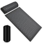 Ensemble de tapis de massage de yoga avec oreiller d'acupression lotus, masseur de pied, de cou et de ...