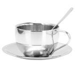 Ensemble de tasses a caf en acier inoxydable durables - tasses de camping isoles pour th, jus et plus ...