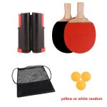 Ensemble de tennis de table portable avec filet rétractable raquette de tennis de table pour l'intérieur ... Ensemble de tennis de table portable avec filet rétractable raquette de tennis de table pour l'intérieur ...