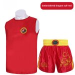 Ensemble de vtements de combat de muay tha mma dragon nine palaces en rouge pour entranement et comptition ...