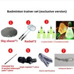 Entraîneur de badminton simple avec fil pour rébound en intérieur equipement d'entraînement pour la maison ... Entraîneur de badminton simple avec fil pour rébound en intérieur equipement d'entraînement pour la maison ...