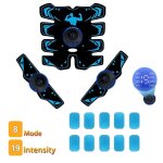 Entraneur de muscles abdominaux ems, 8 modes, 19 intensits, abs, trois en un, exercice a domicile, ...