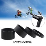 Entretoises de casque de v�lo, entretoise de tige de bicyclette en carbone, poign�e sur�lev�e pour tige ...