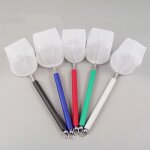 Epuisette de poche pour aquarium, filet de pche rtractable 3d, manche en acier inoxydable, cadre rond ...