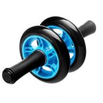 Equipement d'exercice musculaire a domicile, equipement de fitness a double roues, roue abdominale, ab ...