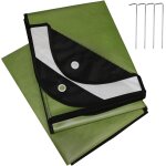 Equipement polyvalent: lyn toutes saisons heavy duty couverture de survie d'urgence vert lgrement rflchiss ...