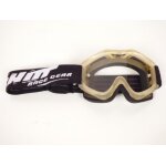 Masque lunette pour casque de moto cross enfant quad shot race gear gris noir