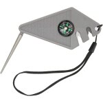Ershi - aiguiseur de couteau de poche 6 en 1 pour la chasse, le camping, la survie d'urgence avec boussole, ...
