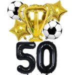 Ershi - ballon football, deco anniversaire 50 ans hommes, football ballon 50 ans anniversaire mle, gant ...