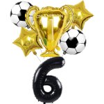 Ershi - ballon football, deco anniversaire 6 ans enfants, football ballon 6 ans anniversaire garon, ...