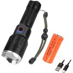 Ershi - lampe de poche haute puissance rechargeable, torche tactique super lumineuse de 20000 lumens ...