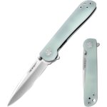 Ershi - rising star couteau pliant d'extrieur avec clip de poche, lame 8cr14mov et manche g10 pour petit ...