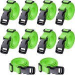 Eryi - lot de 10 sangles utilitaires rglables de 2, 5 cm de large avec boucle a dgagement rapide en ...