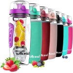 Eryi - bouteille d'eau pour infuseur de fruits 32 oz durable avec boule de gel amovible, grande - tritan ... Eryi - bouteille d'eau pour infuseur de fruits 32 oz durable avec boule de gel amovible, grande - tritan ...