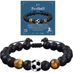 Eryi - bracelet homme personnalis, bresilien football pour garons, pierre naturelle enfant, ado garcon, ...