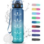 Eryi - gourde - 1l - gourde sport anti fuite, facile a nettoyer, gourde motivation avec marqueur de temps, ...