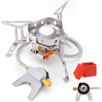 Eryi - mini extrieur stoves rchaud de camping pliable a gaz brleur graveurs de cuisson en acier inoxydable ...
