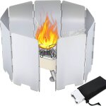 Eryi - pare vent pliable rechaud 9 / 10 lamelles, paravent camping pour rechaud camping gaz, rechaud ... Eryi - pare vent pliable rechaud 9 / 10 lamelles, paravent camping pour rechaud camping gaz, rechaud ...