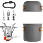 Eryi - set de vaisselle de camping pour 1 a 2 personnes - ultra lger - ustensiles de cuisine de camping ...