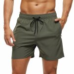 Escatch et chaud natation shorts de sport hommes polyester avec spandex maille doublure avec poches ...