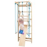 Espalier echelle de gymnastique multifonctionnelle 80 x 60 x 220 cm avec barre de traction et accessoires ...