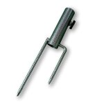 Etagre de parapluie solaire pour plage support de pche en acier noir etagre a deux pieds pour extrieur ...