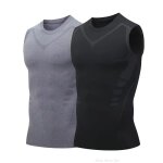Eté fitness compression chemise pour hommes façonnage sans manches thérapie gilet mâle glace - soie compressio ... Eté fitness compression chemise pour hommes façonnage sans manches thérapie gilet mâle glace - soie compressio ...