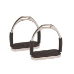 Etriers flexibles pour cheval weatherbeeta korsteel fillis 12 cm mixte noir