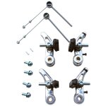 Etrier frein vtt cantilever p2r alu argent (2 paires)