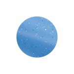 Etrille mtallique ronde hippotonic fluo paillet - couleur : bleu pour cheval et poney