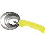 Etrille mtallique ronde hippotonic fluo paillet - couleur : jaune