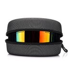 Etui de protection pour lunettes de ski eva, bo�te rigide pour lunettes de soleil avec fermeture eclair ...