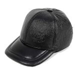 Evago hommes peau de vache chapeau hiver chaud ext�rieur prot�ger oreille cuir v�ritable casquette de ...