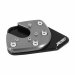 Extension - agrandisseur bequille maxiscooter pour honda 750 x - adv alu cnc anodise noir - titane avec ...