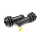 Type f couvercle anti - poussire en caoutchouc, 2 pices, capuchon etanche pour pompe a disque de frein, ...