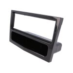 Facade autoradio 1 din opel astra h 04 - 10 / twintop 06 - 10 avec vide poche - noir brillant