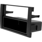 Facade autoradio 1din audi a4 02 - 06 avec vide - poche pour autoradio symphony