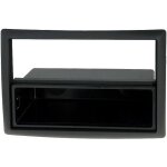 Facade autoradio 1din megane ii 02 - 09 - noir - avec vide - poche