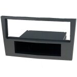 Facade autoradio 1din opel astra h / antara / zafira b avec vide - poche - anthracite