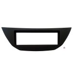 Facade autoradio 1din renault laguna 3 ap08 - noir - rubbertouch