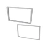 Facade autoradio 2din avec contour fa100. 2e compatible avec opel renault suzuki - argent