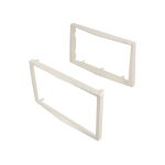 Facade autoradio 2din avec contour fa152. 2g compatible avec opel astra vivaro zafira - blanc perle